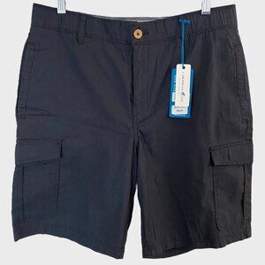 Caribbean Joe Cargo Shorts Gray Men's Size 32 Casual Comfort Travel Vacation New
